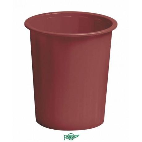 FAIBO - PAPELERA DE PLÁSTICO EN POLIPROPILENO 310X280 MM CERRADA 14 L SERIE 305 BURDEOS (Ref.305-13)