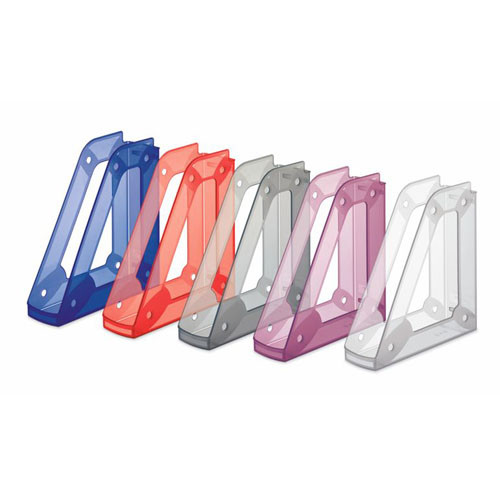 FAIBO - REVISTERO HORIZONTAL Y VERTICAL 245X230X60 MM. ROJO TRANSLUCIDO (Ref.151-53)