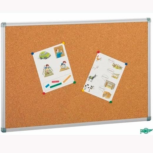 FAIBO - TABLERO CORCHO SOLIDO MARCO ALUMINIO 90x120 cm (Ref.601-3)