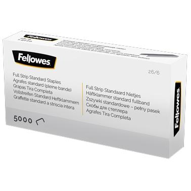 FELLOWES - GRAPAS DE CARGA COMPLETA 26/6 PLATA CAJA DE 5000 (Ref.5117501)