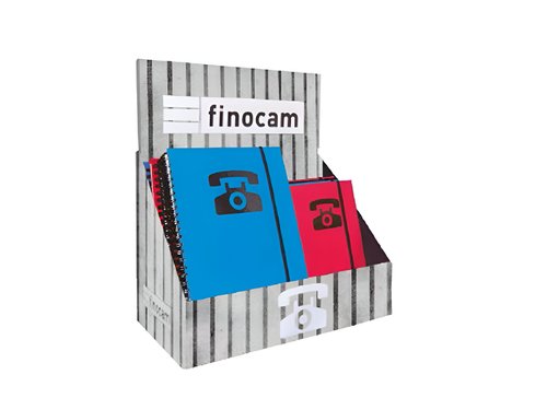 FINOCAM - EXPOSITOR 17 ÍNDICES PHONE 1/8+A5 ESPIRAL C/SURTIDOS (Ref.8519501)