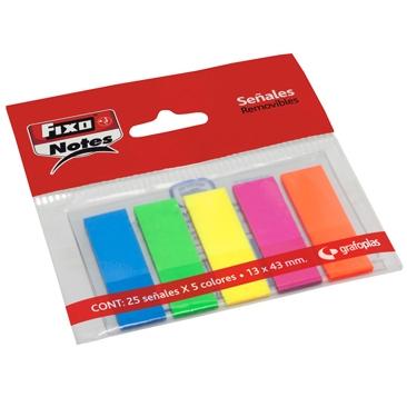 FIXO - BANDERITAS ADHESIVAS 13x43 NEON B/5 (Ref.65006180)