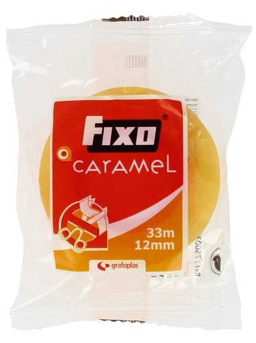 FIXO - CINTA ADHESIVA CARAMEL rollo 33x12 (Ref.75003000)