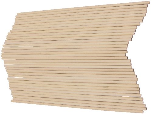 FIXO - PALILLOS REDONDOS MADERA NATURAL 20 cm. PACK de 36 (Ref.68005600)