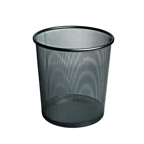 FOROFIS - PAPELERA METAL REDONDA NEGRA (Ref.91312)