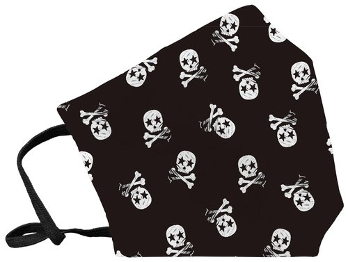 FULI - MASCARILLA DE PROTECCION REUTILIZABLE GRANDE TALLA L SKULL NEGRO (Ref.101SKNEL)