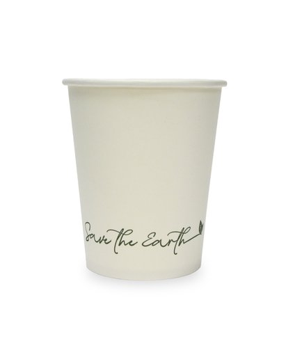 GEMAVI - VASOS CARTON BLANCO 8 OZ CAFE 240 ml. BOLSA DE 50 (B03337) (Ref.GVASOPB8OZ)