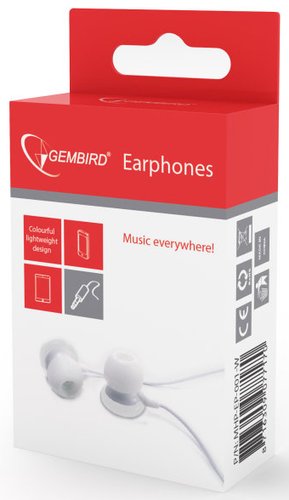 GEMBIRD - AURICULARES DE BOTON MHP-001-W BLANCO (Ref.MHP-EP-001-W)