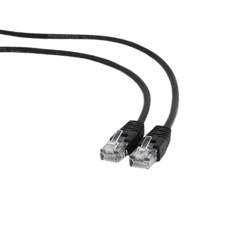GEMBIRD - Latiguillo Cat.5e UTP 0.25 M Negro (Ref.PP12-0.25M/BK)