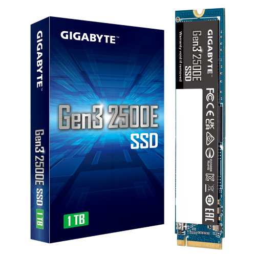 GIGABYTE - Gen3 2500E SSD 1TB PCIe 3.0x4 NVMe 1.3 (Canon L.P.I. 5,45€ Incluido) (Ref.G325E1TB)