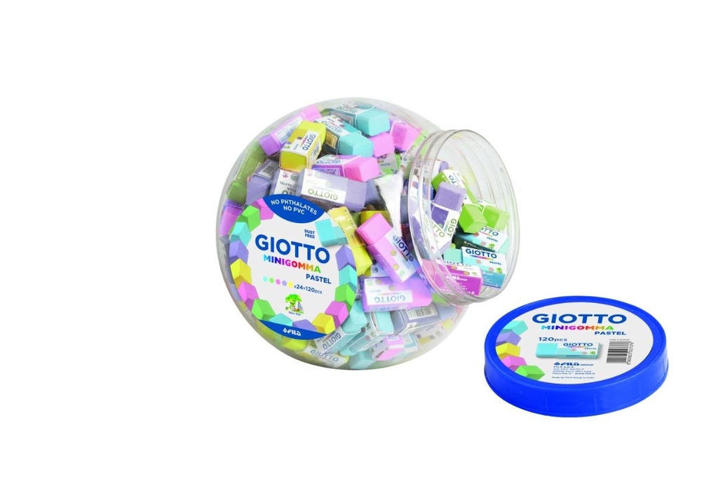 GIOTTO - GOMMA GOMA DE BORRAR LAPIZ PASTEL TARRO -120U- (Ref.F233900)