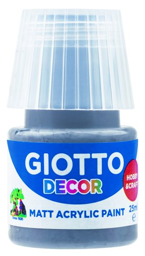 GIOTTO - PINTURA ACRILICA 25 ml (bote) GRIS OSCURO (Ref.F538134)