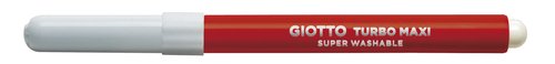 GIOTTO - ROTULADORES TURBO MAXI ROJO CARMESÍ ESTUCHE DE 12 (Ref.F456012)