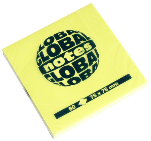 GLOBAL NOTES - TACO NOTAS 80h 75x75 AMARILLO BRILLANTE (Ref.3654-34)