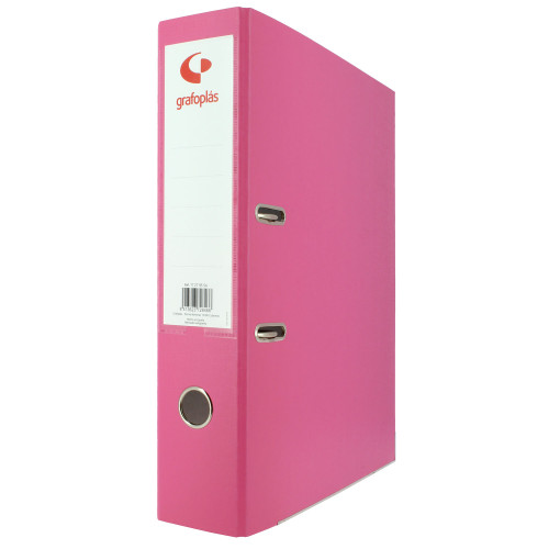 GRAFOPLÁS - ARCHIVADOR PALANCA 65 COLOR ROSA FOLIO LOMO ANCHO 290X350X75 GRAFOPLAS (Ref.17279554)
