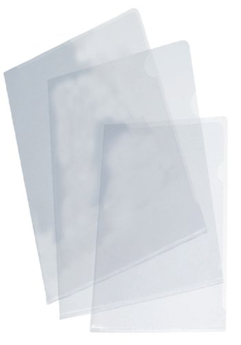 GRAFOPLÁS - DOSSIER ANGULO RECTO PVC 200µ Fº CRISTAL PAQUETE de 50 (Ref.5240200)