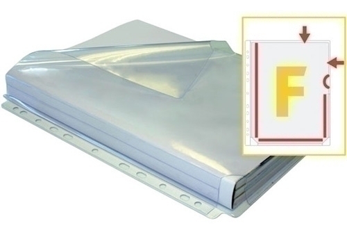 GRAFOPLÁS - FUNDA MULTITALADRO FUELLE 25mm PVC 180µ A4 11 TAL."F" BOLSA de 5 (Ref.5860000)