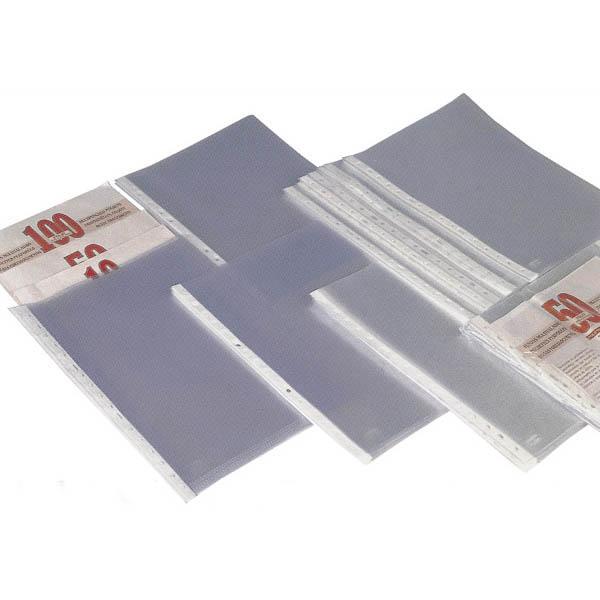 GRAFOPLÁS - FUNDAS MULTITALADRO 16 PP GALGA ESTÁNDAR FOLIO TRANSPARENTE BOLSA -10U- (Ref.5570600)
