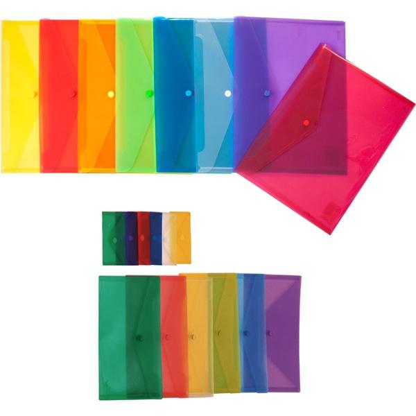 GRAFOPLÁS - SOBRE BROCHE ECOPLÁS 1/4 POLIPROPILENO TRANSLÚCIDO AZUL (Ref.4881230)