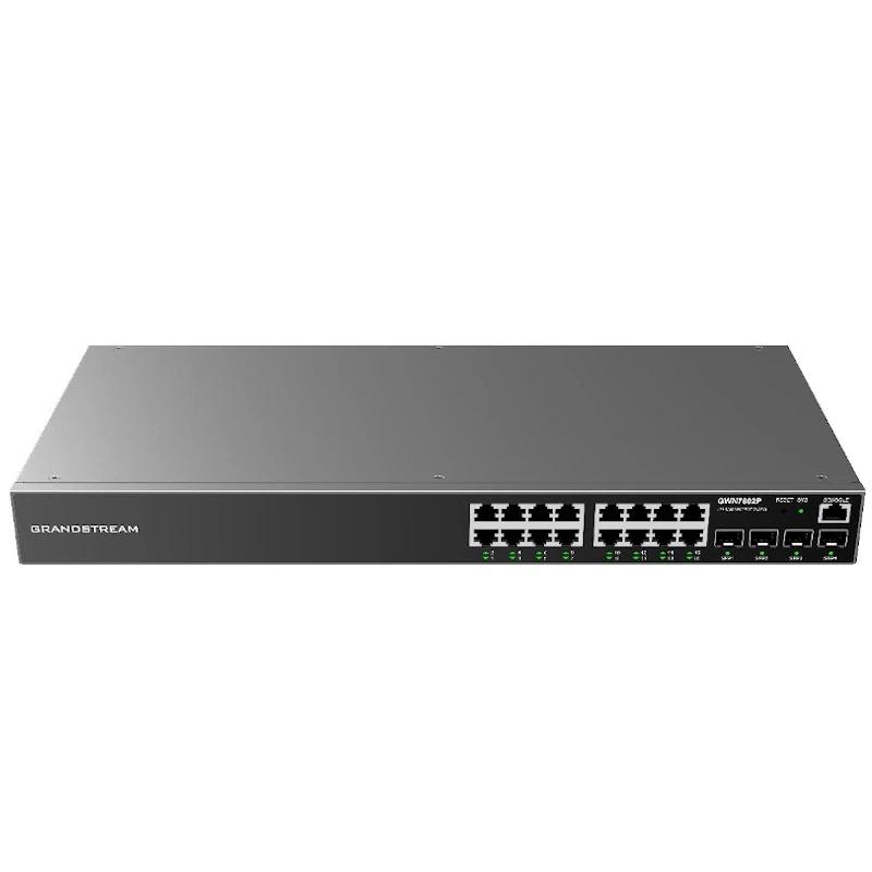 GRANDSTREAM - Switch 16xGbE PoE 4xSFP 240W (Ref.GWN7802P)