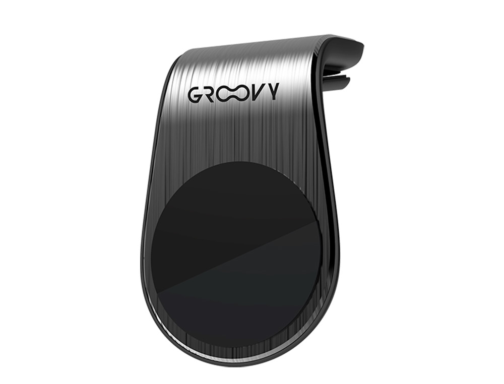 GROOVY - SOPORTE PARA MOVIL COCHE UNIVERSAL MAGNETICO COLOR GRIS OSCURO (Ref.GR-AVP-MGN)