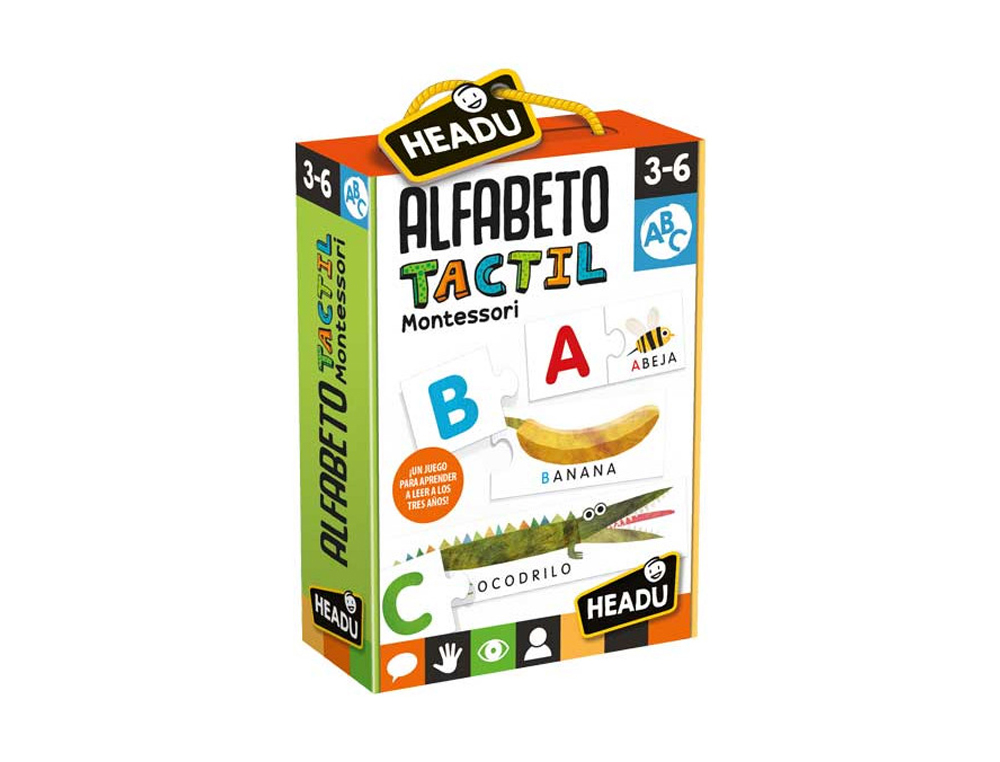 HEADU - ALFABETO TÁCTIL MONTESSORI 3-6 AÑOS (Ref.130012055)