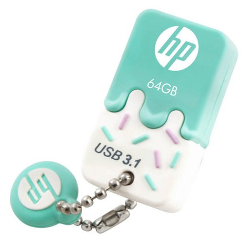 HEWLETT-PACKARD - MEMORIA USB 64GB HP X778W 3.0 VERDE (Incluye Canon LPI de 0.24 €) (Canon L.P.I. 0,24€ Incluido) (Ref.HPFD778W-64)