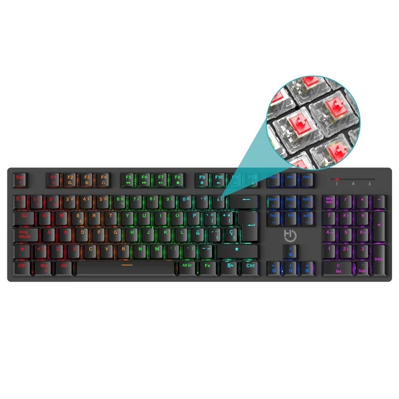 HIDITEC - Teclado Gaming GK400 mecanico (Ref.GKE010004)