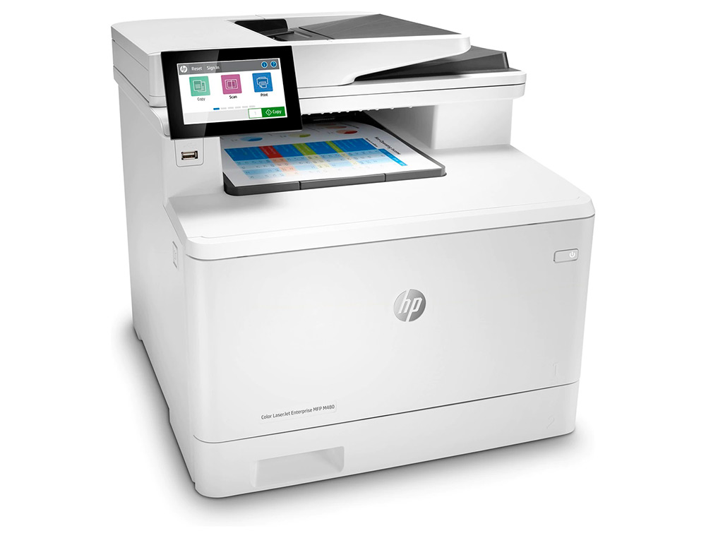 HP - EQUIPO MULTIFUNCION LASERJET ENTERPRISE COLOR MFP M480F DUPLEX RED 27 PPM ESCANER COPIADORA IMPRESORA (Canon L.P.I. 5,25€ Incluido) (Ref.3QA55A)