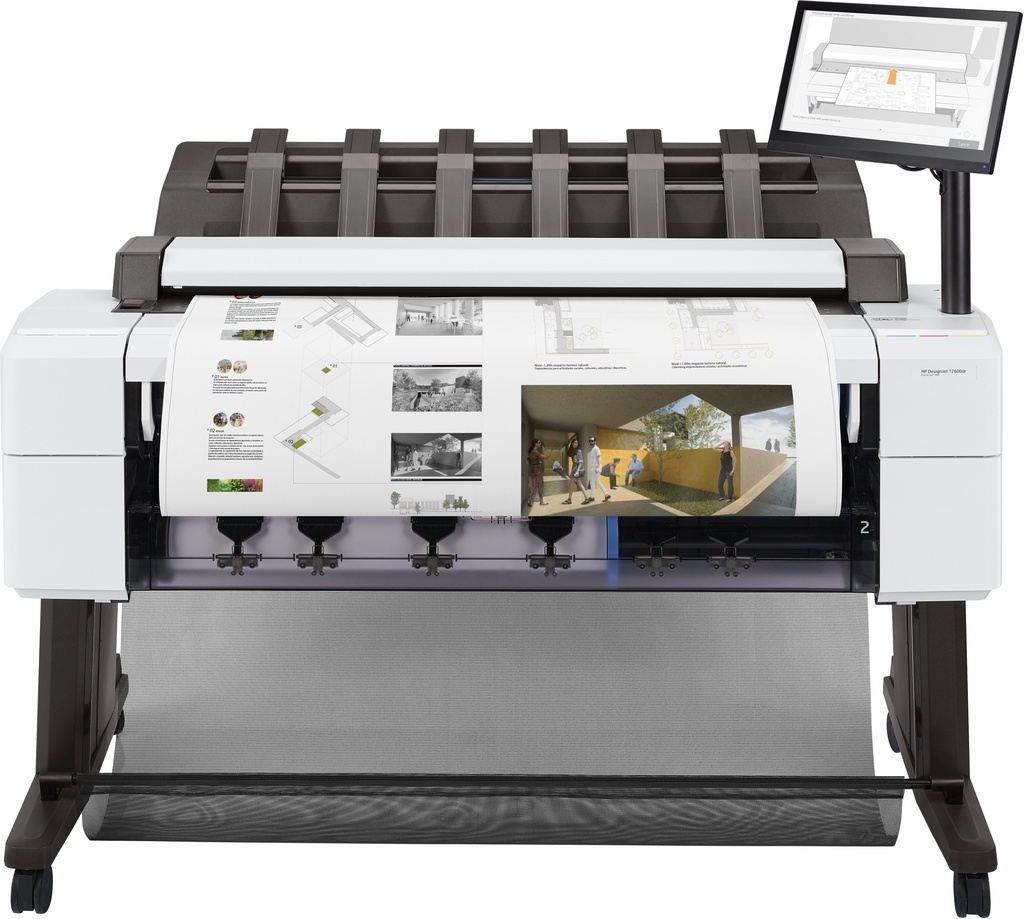 HP - Impresora gran formato DesignJet T2600dr PS 36-in MFP (Ref.3EK15A)