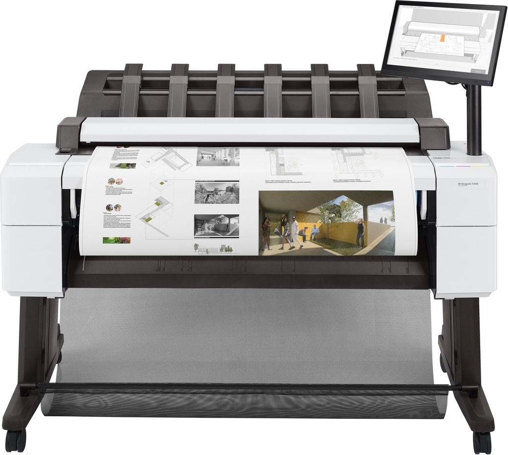 HP - Impresora gran formato DesignJet T2600PS 36-in MFP (Ref.3XB78A)