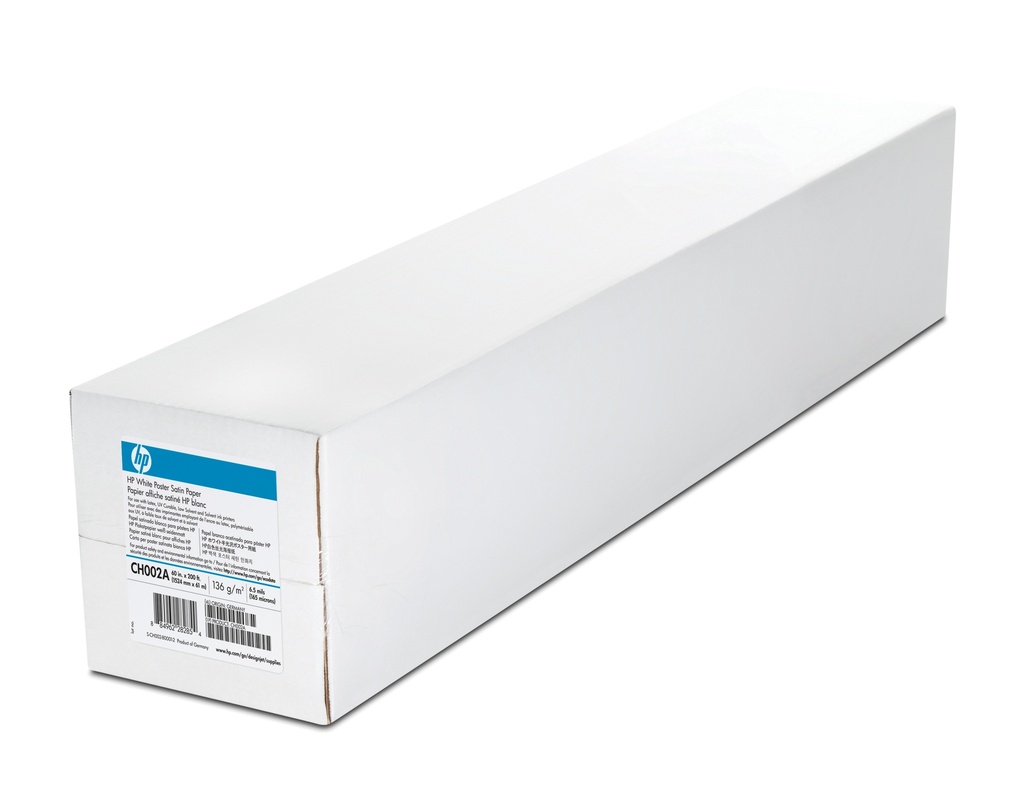 HP - Papel Inkjet Poster Satinado Blanco 60 136gr (Ref.CH002A)