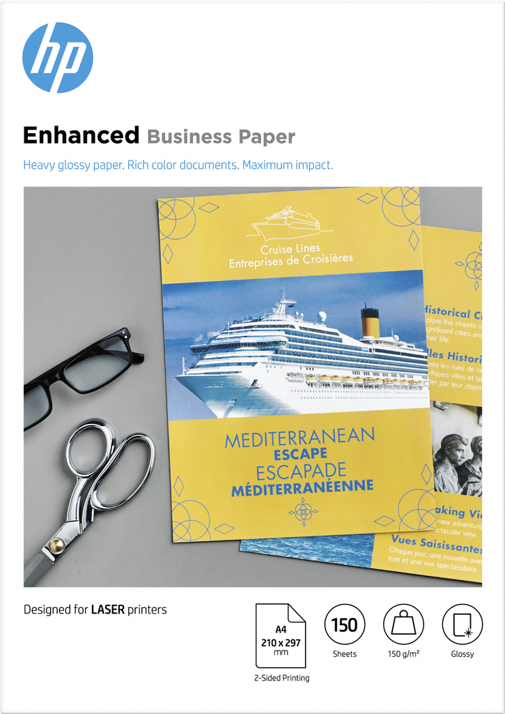 HP - Papel LASER Glossy Professional A4 150gr 150Hojas (Ref.CG965A)