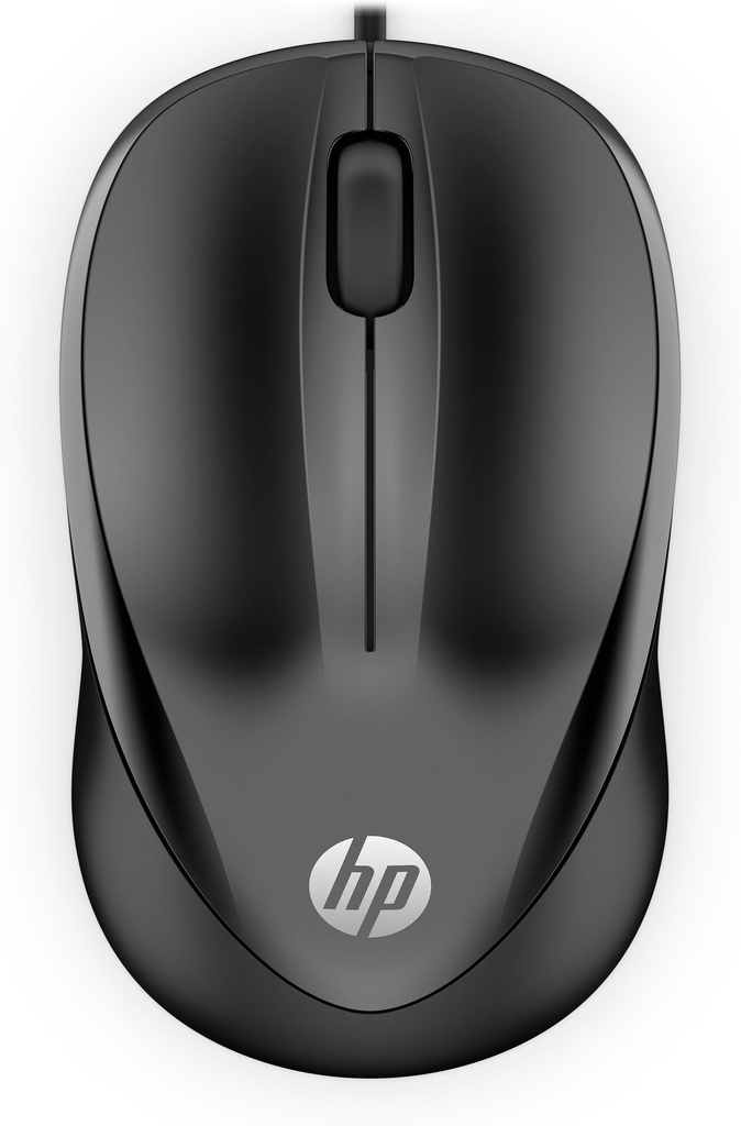 HP - Raton 1000 Optico 1200dpi, 2 Botones y Rueda de Desplazamiento, 1,5 m de Cable, Conexión con Ca (Ref.4QM14AA#ABB)