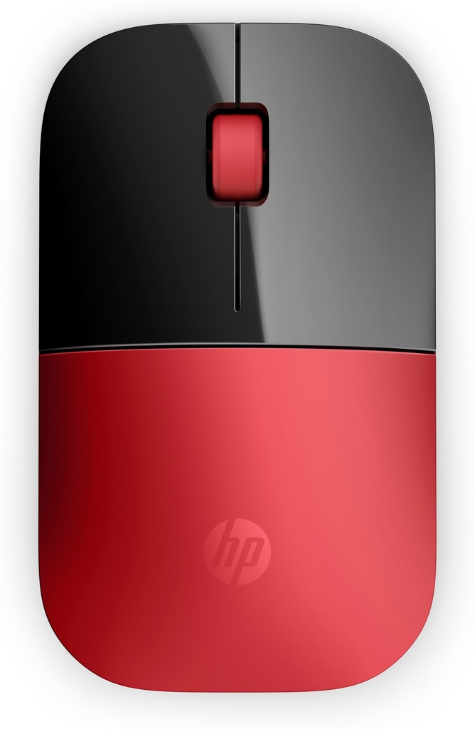 HP - Raton Z3700 Ambidiestro RF inalámbrica Óptico 1200 DPI/ V0L82AA/ Rojo y Negro (Ref.V0L82AA#ABB)