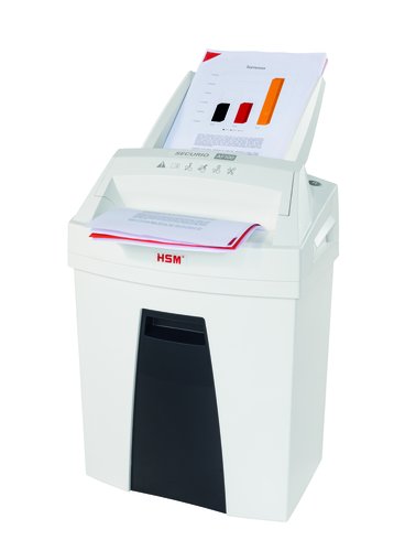 HSM - DESTRUCTORA DE DOCUMENTOS SECURIO AF100 AUTOFEED CAPACIDAD DE CORTE 8 H EN PARTICULAS DESTRUYE GRAPAS (Ref.2063111)