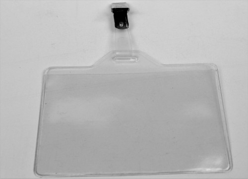 IBERPLAS - CAJA 100 FUNDAS IDENTIFICACION PVC APAISADO 70x106MM CON PINZA (Ref.1075P100)