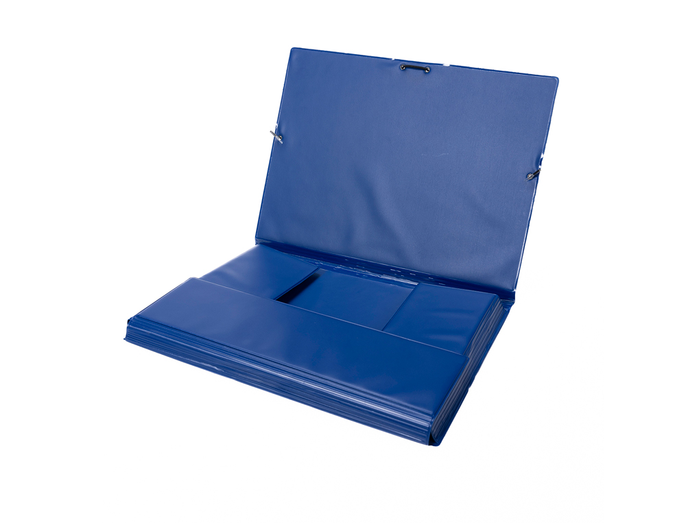 IBERPLAS - CARPETA de GOMAS y SOLAPAS PVC Fº AZUL (Ref.343CS-01)