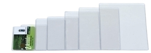 IBERPLAS - FUNDA PORTACARNET PVC 150µ REBAJE PL.NJ.70Q 105x155mm PAQUETE de 50 (Ref.70Q-10)