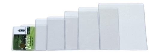 IBERPLAS - FUNDA PORTACARNET PVC TARJETAS SANITARIAS 300µ 2 CUERPOS PAQUETE de 25 (Ref.81054-11)