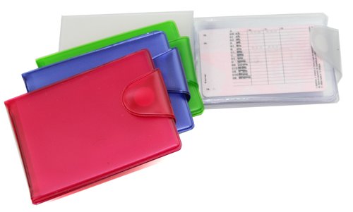 IBERPLAS - TARJETERO de BOLSILLO 10 fundas FLUOR (Ref.1069FL99)