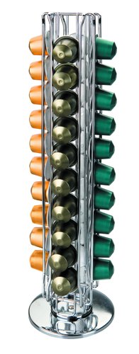 IBILI - DISPENSADOR CAPSULAS NESPRESSO TAMBORA GIRATORIO ACERO INOXIDABLE (40 Capsulas) (Ref.780030I)