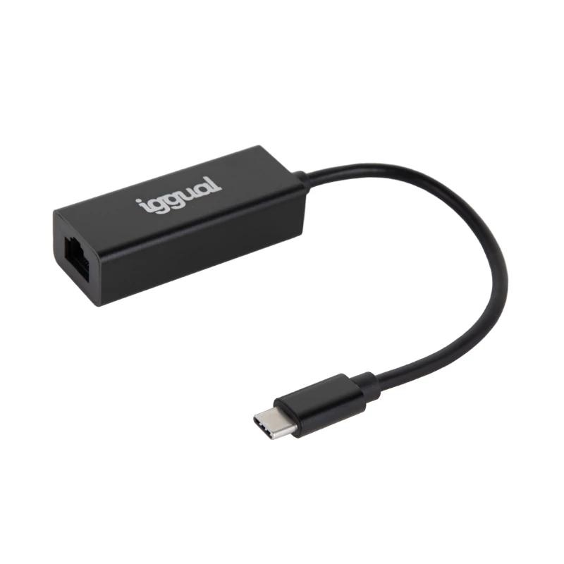 IGGUAL - Adaptador tipo C a RJ45 Gigabit 1000Mbps (Ref.IGG317693)