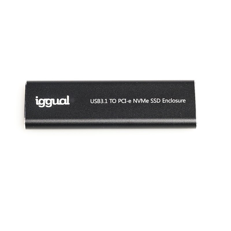 IGGUAL - Caja externa USB-C 3.1 SSD M.2 NVMe y SATA (Ref.IGG317020)