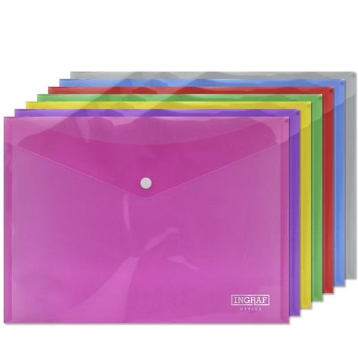INGRAF - SOBRE PORTADOCUMENTOS CON BROCHE A4 COLORES SURTIDOS (Ref.318475)