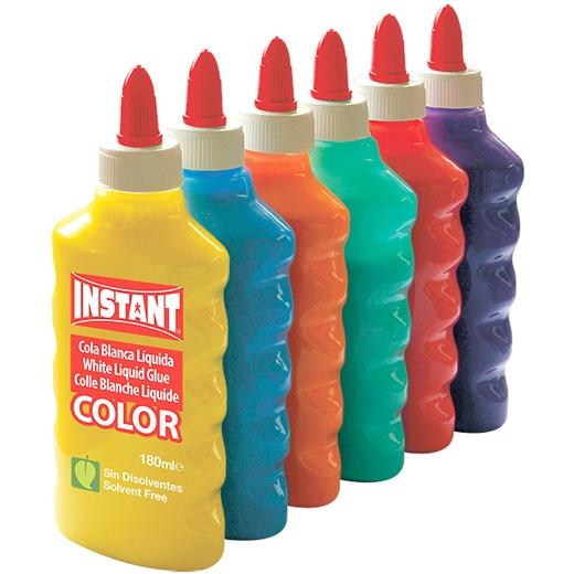 INSTANT - COLA BLANCA COLOR SURTIDO 180 ml EXPOSITOR DE 6 (Ref.14391)