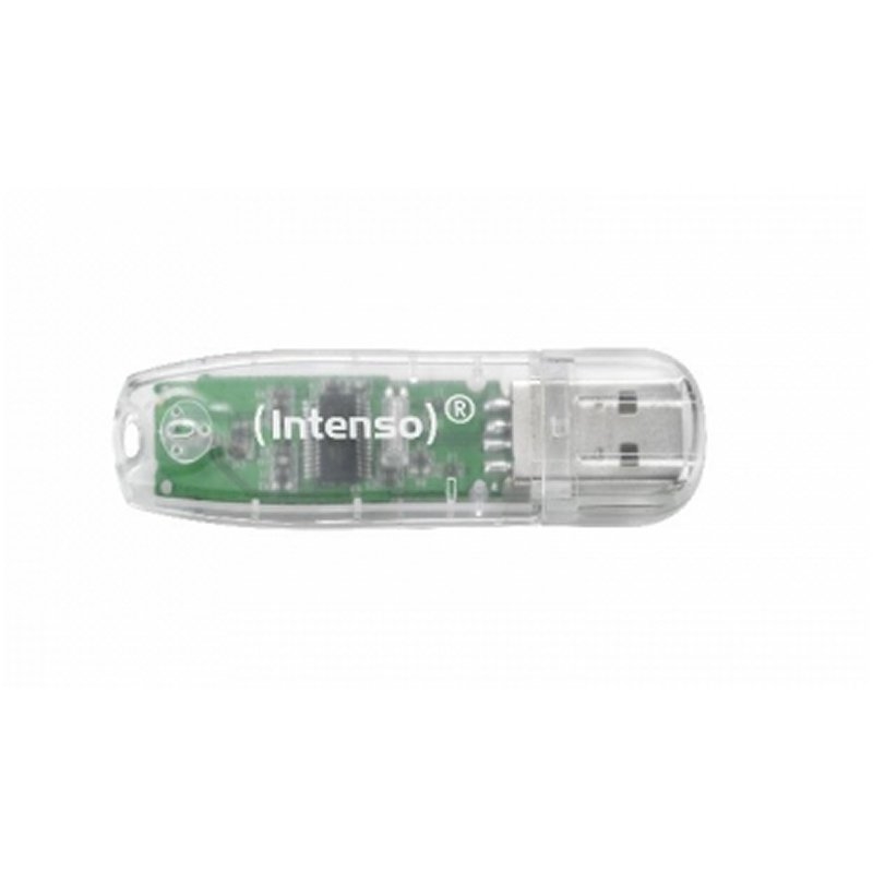 INTENSO - Lápiz USB 2.0 Rainbow 32GB Transp (Canon L.P.I. 0,24€ Incluido) (Ref.3502480)