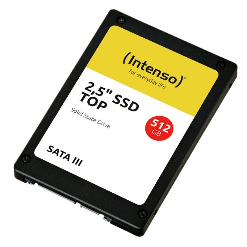 INTENSO - Top SSD 512GB 2.5" Sata3 (Canon L.P.I. 5,45€ Incluido) (Ref.3812450)