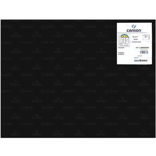 IRIS - CARTULINA 50X65CM 240GR NEGRO -25U- (Ref.C200040391)