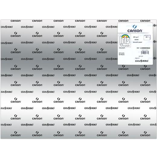 IRIS - CARTULINA 50X65CM 280 GRIS PLATA -25U- (Ref.C200005822)